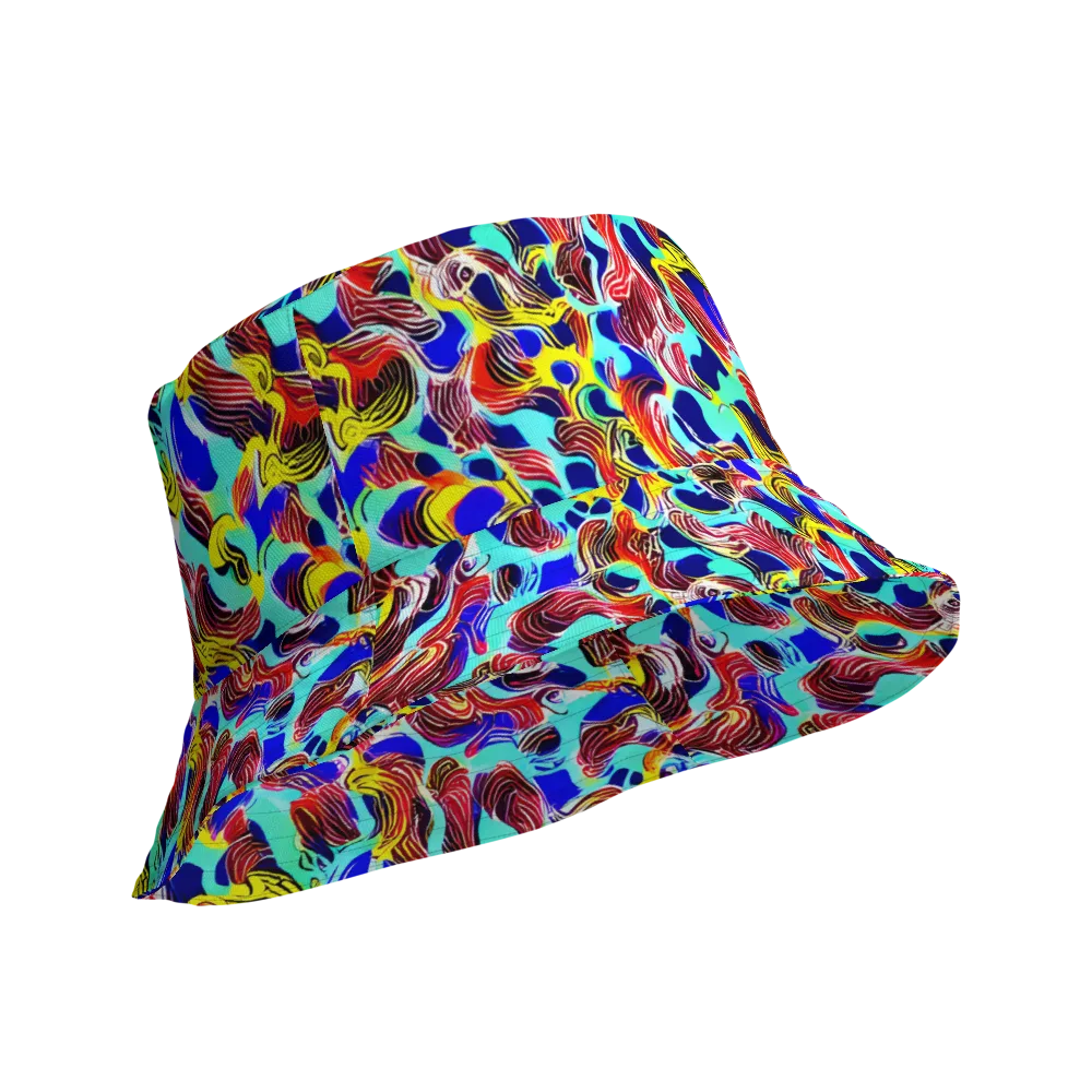 Chromatic Roar on Reversible Bucket Hat — Product details Outside