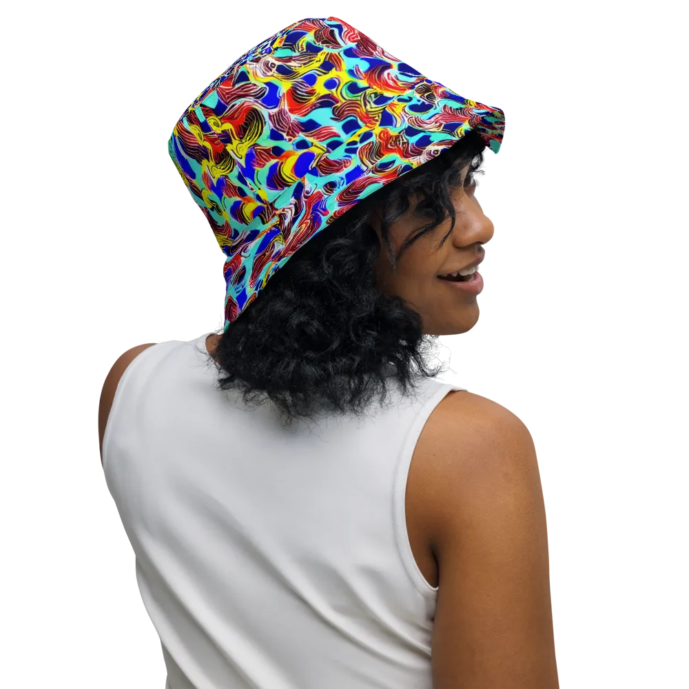 Chromatic Roar on Reversible Bucket Hat — Right Outside
