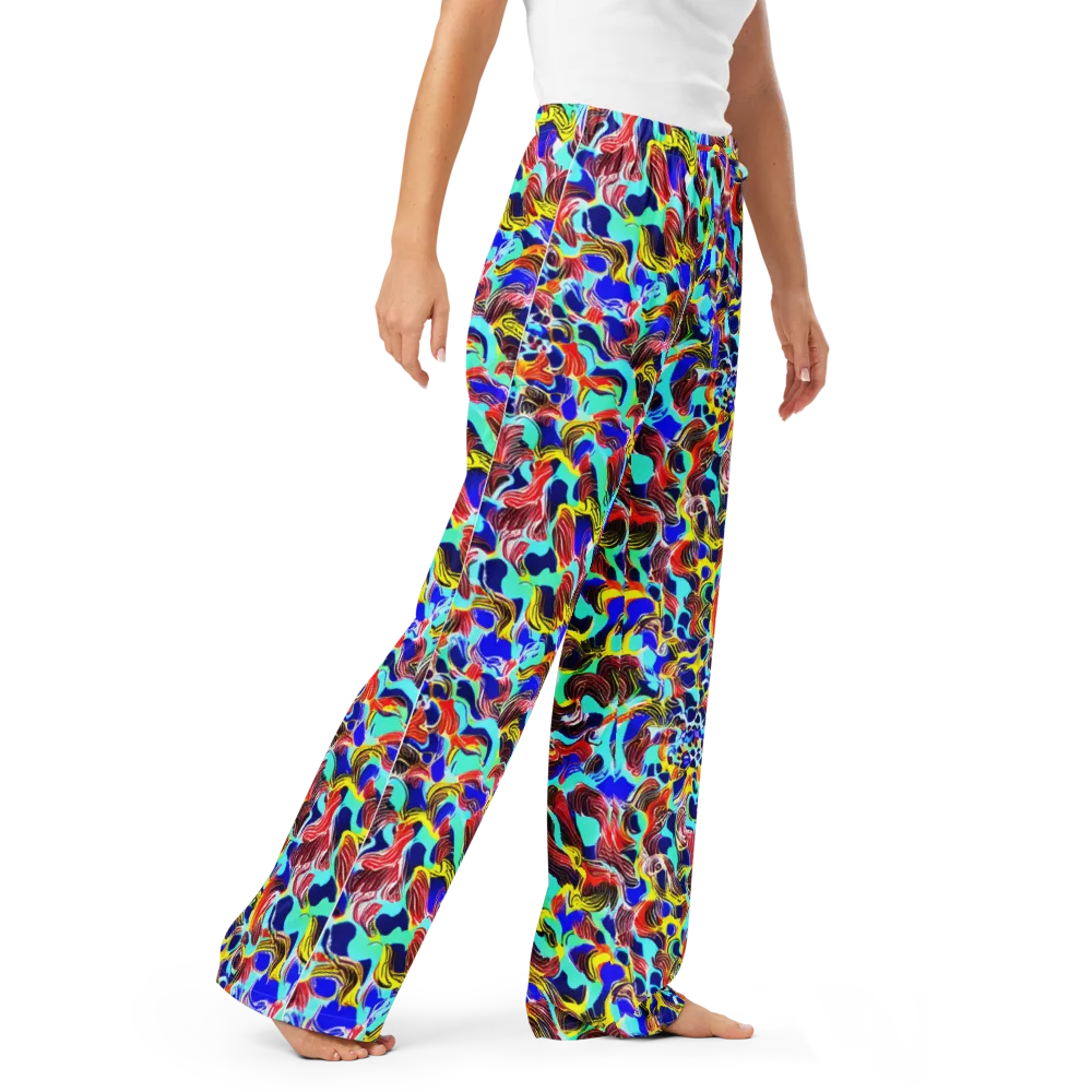 Chromatic Roar on Women's Pajama Pants — Right Front