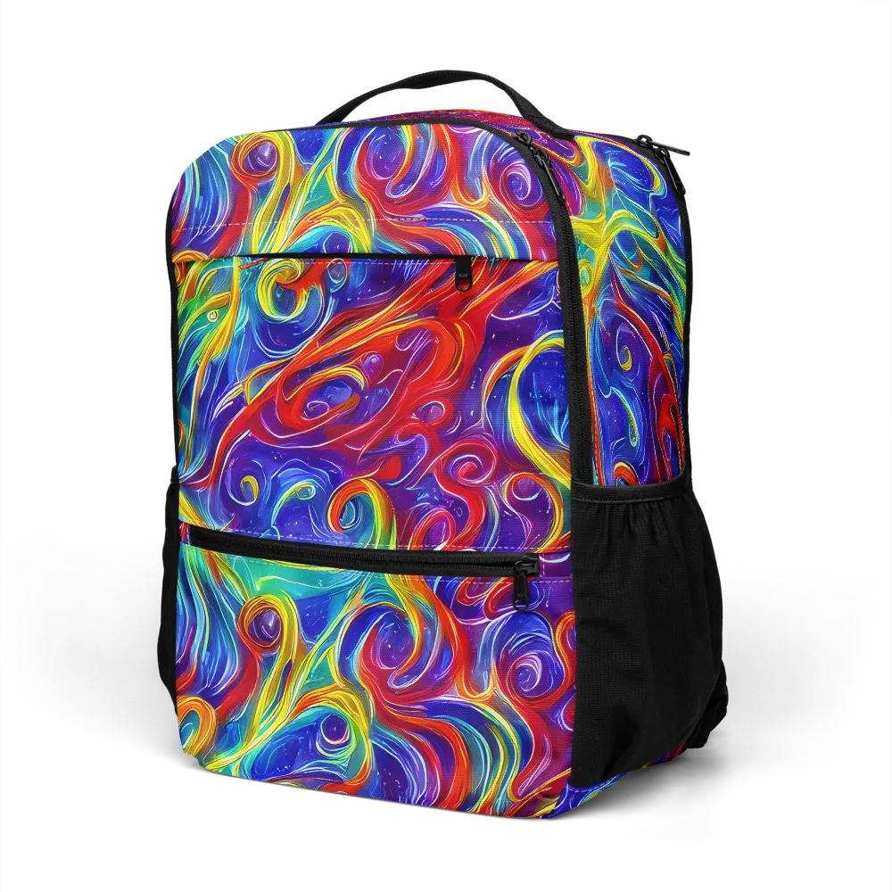 Voltage Paisley on Utility Backpack — Left Front