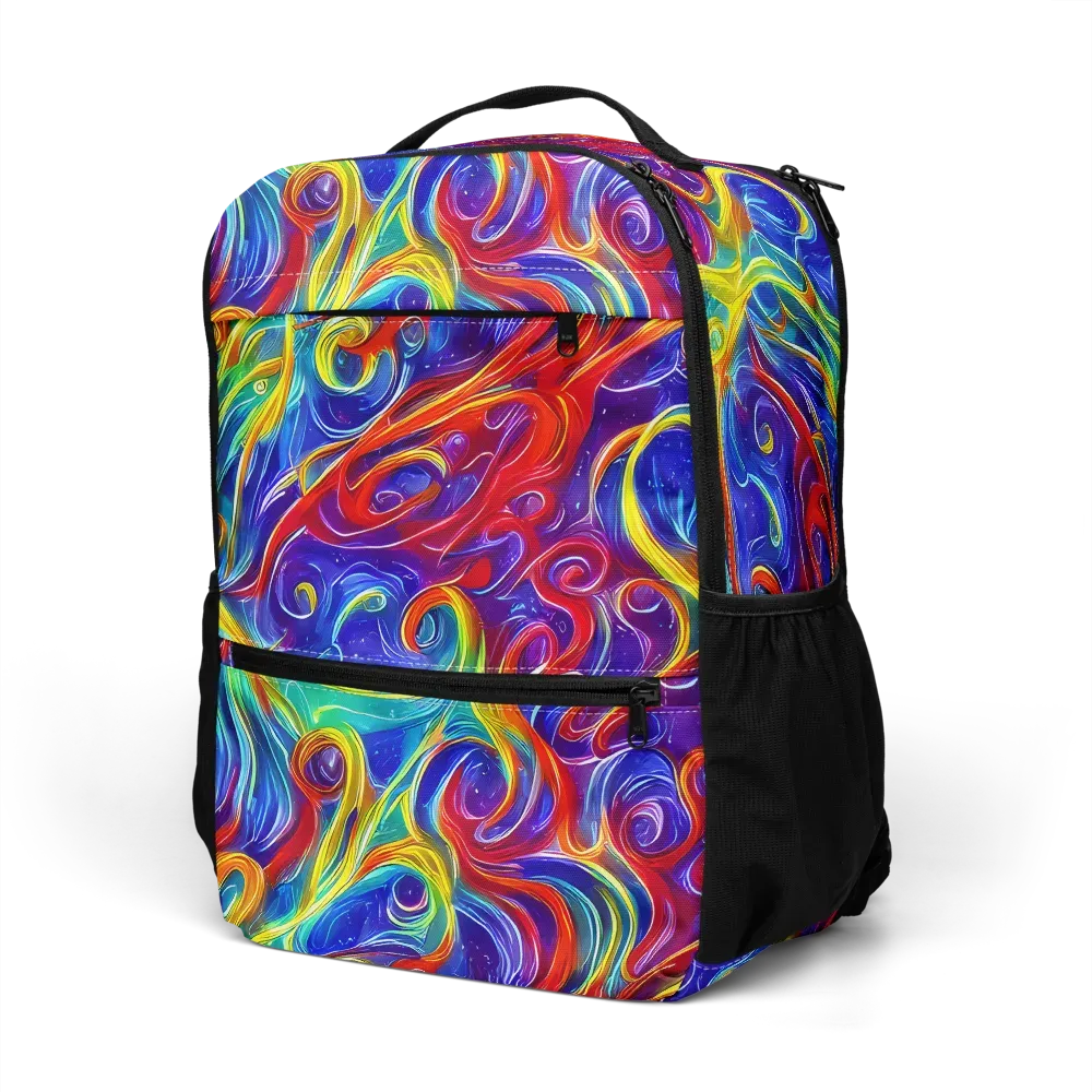 Voltage Paisley on Utility Backpack — Left Front
