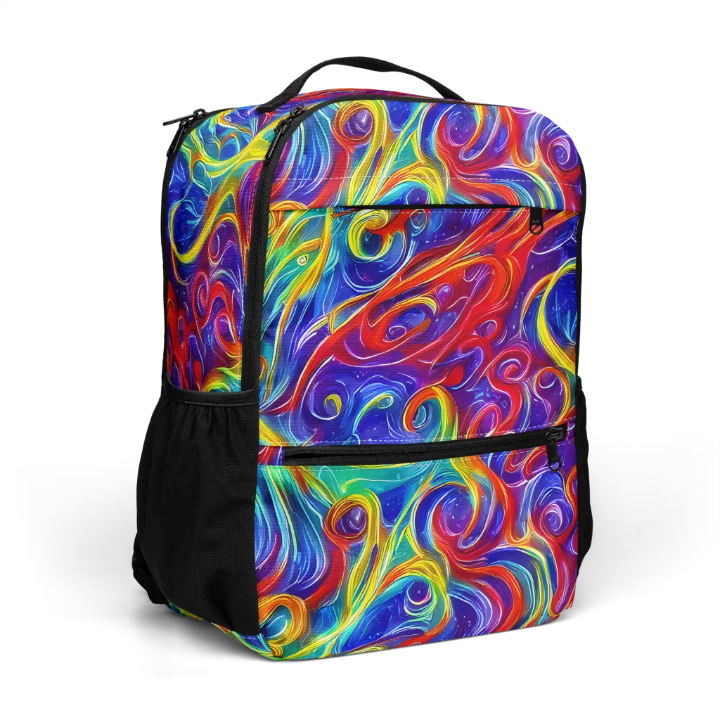 Voltage Paisley on Utility Backpack — Right Front