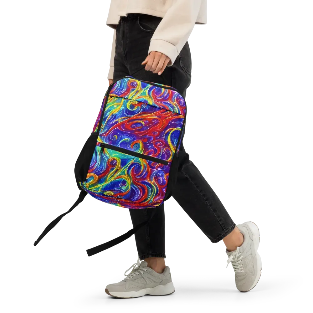 Voltage Paisley on Utility Backpack — Front
