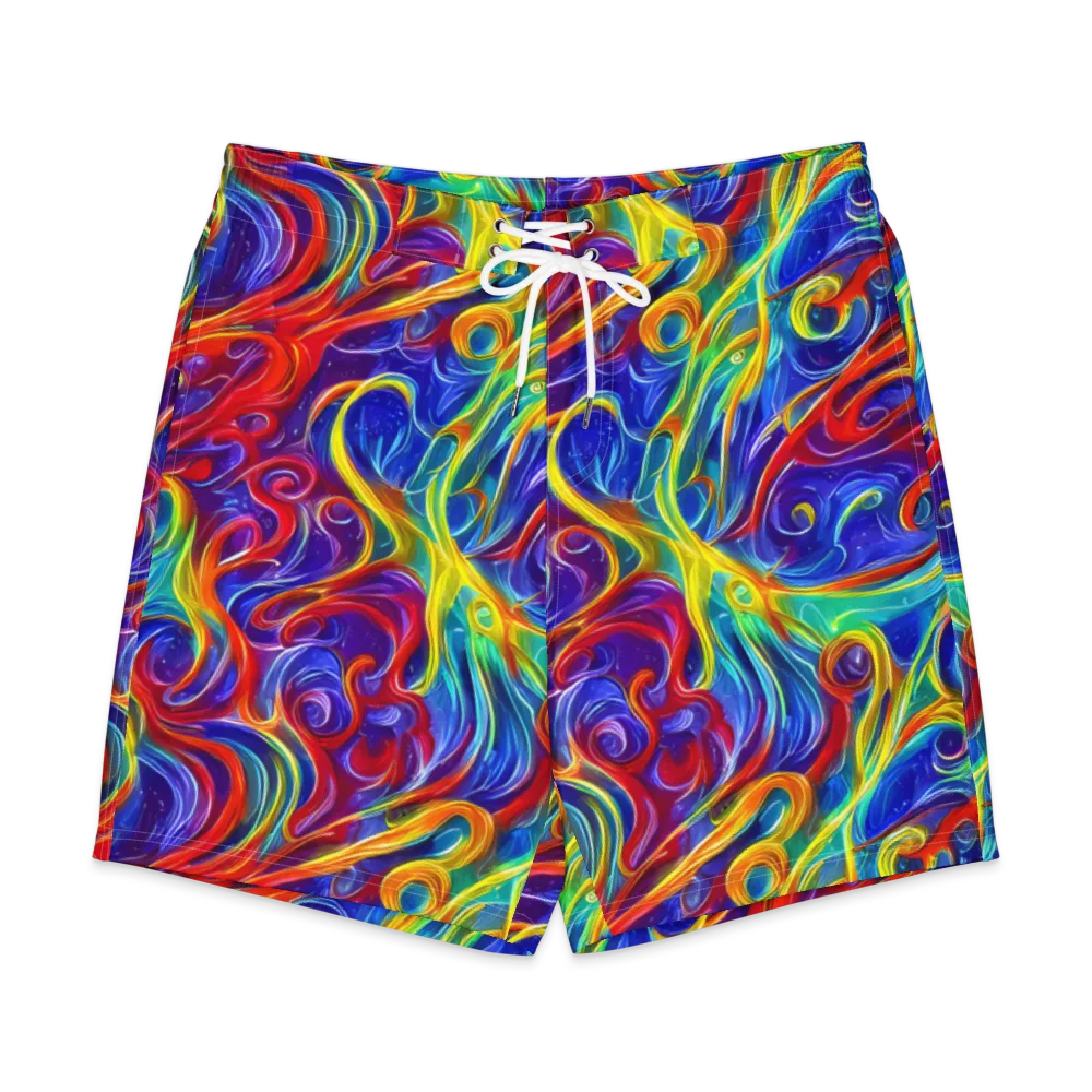 Voltage Paisley on Men's Board Shorts — Front