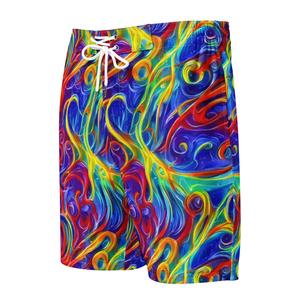 Voltage Paisley on Men's Board Shorts — Front