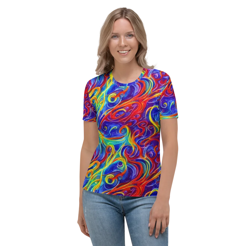 Voltage Paisley on Women's Crew Neck T-Shirt — Front