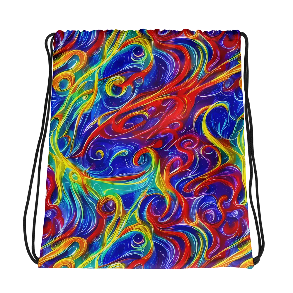 Voltage Paisley on Drawstring Bag — Photo