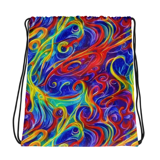 Voltage Paisley on a Drawstring Bag