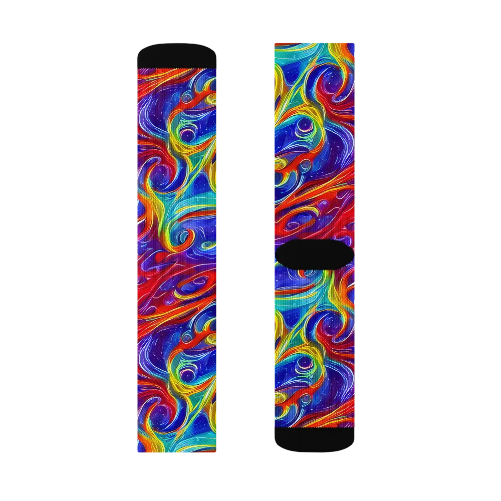 Voltage Paisley on Socks — Left Sock