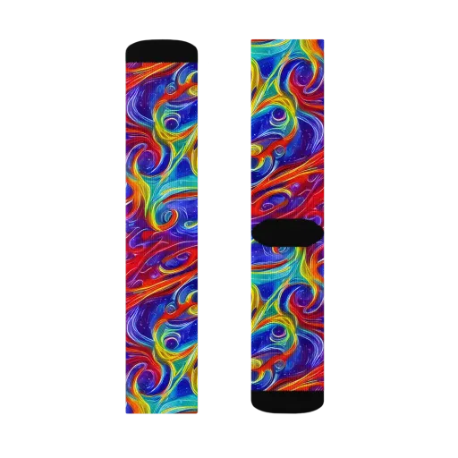 Voltage Paisley on a Socks