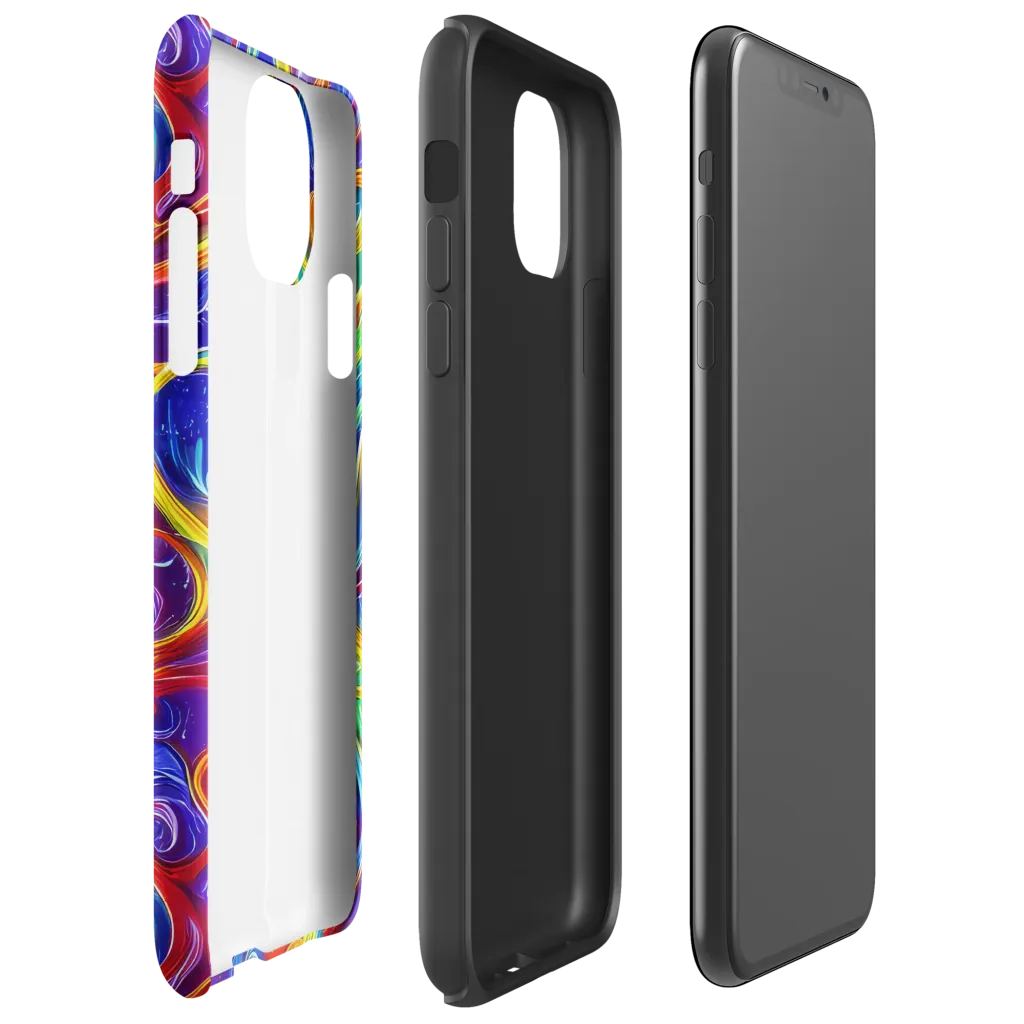 Voltage Paisley on Tough Case for iPhone® — Right
