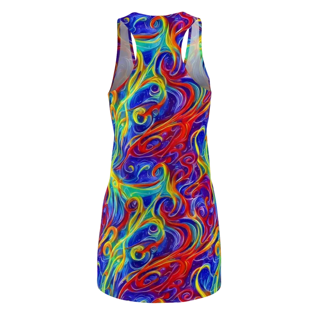 Voltage Paisley on Racerback Dress — Back