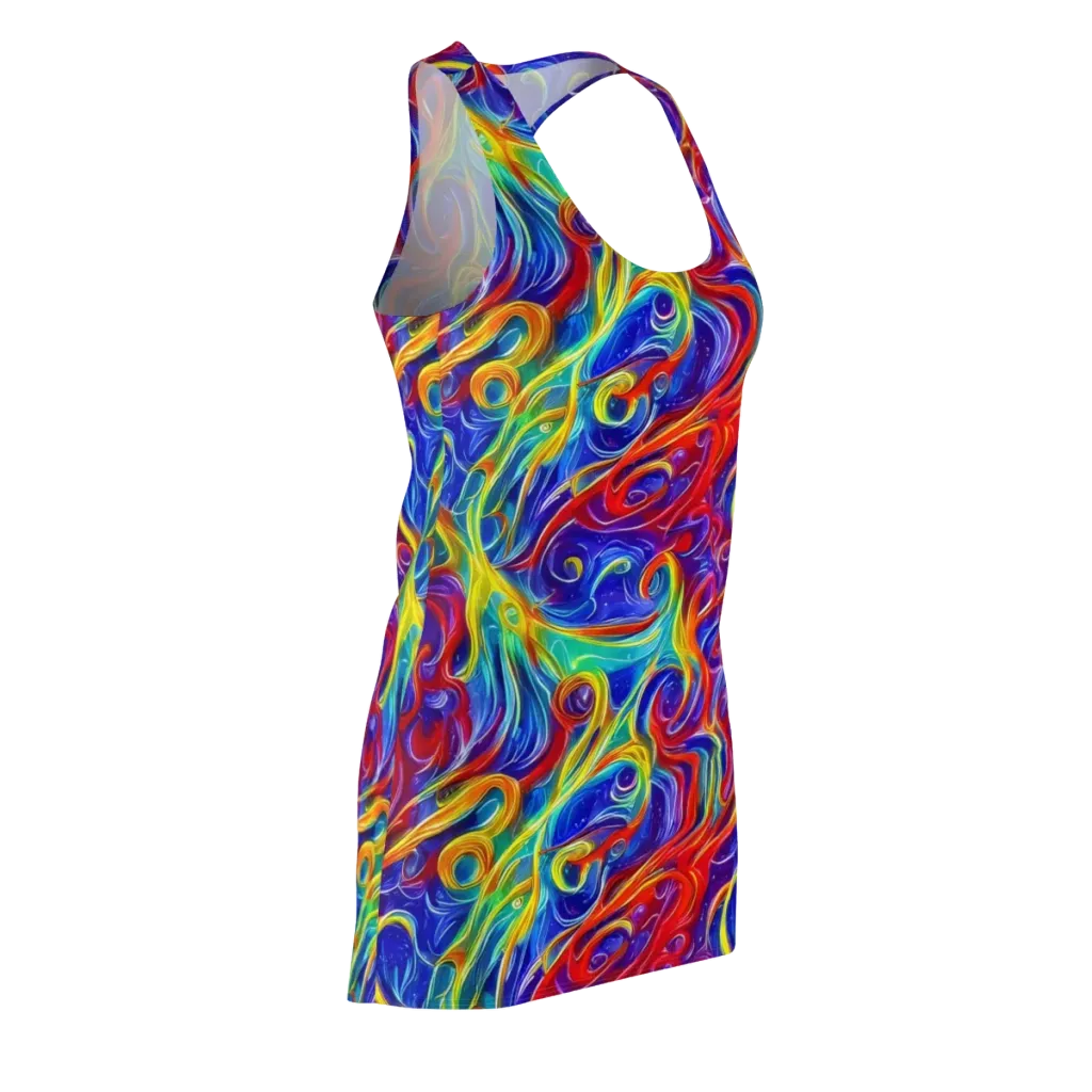 Voltage Paisley on Racerback Dress — Front Side