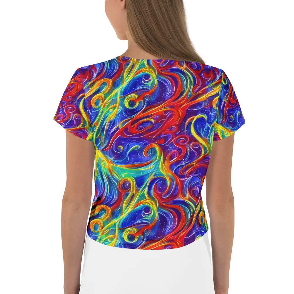 Voltage Paisley on Crop Tee — Back