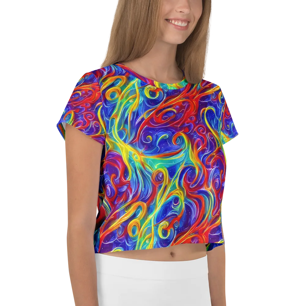 Voltage Paisley on Crop Tee — Right