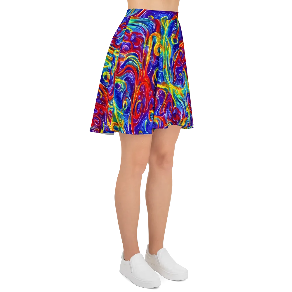 Voltage Paisley on Skater Skirt — Right