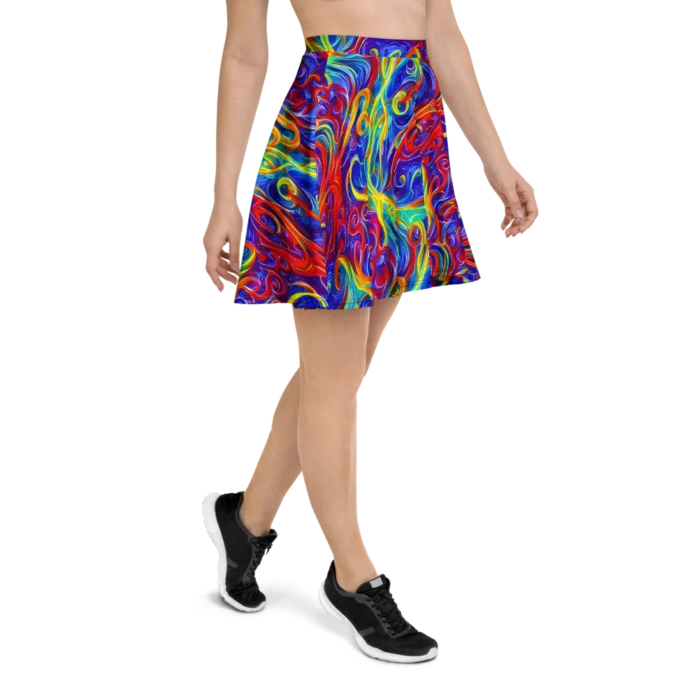 Voltage Paisley on Skater Skirt — Right