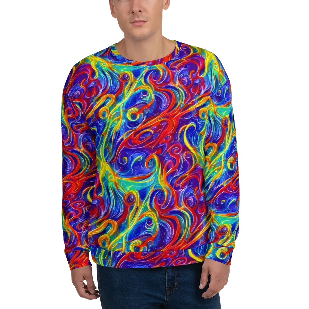 Voltage Paisley on Sweatshirt — Front