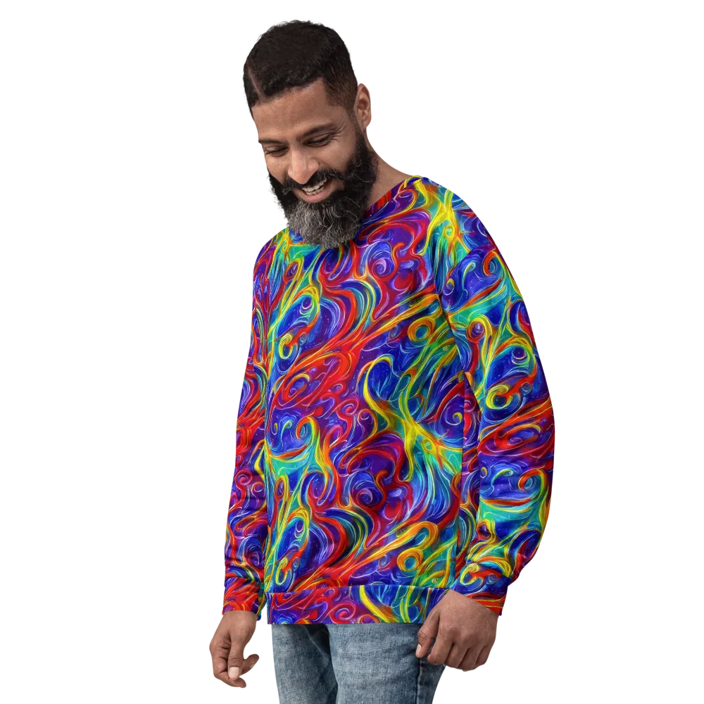 Voltage Paisley on Sweatshirt — Left Front