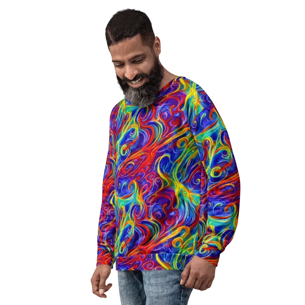 Voltage Paisley on Sweatshirt — Left Front