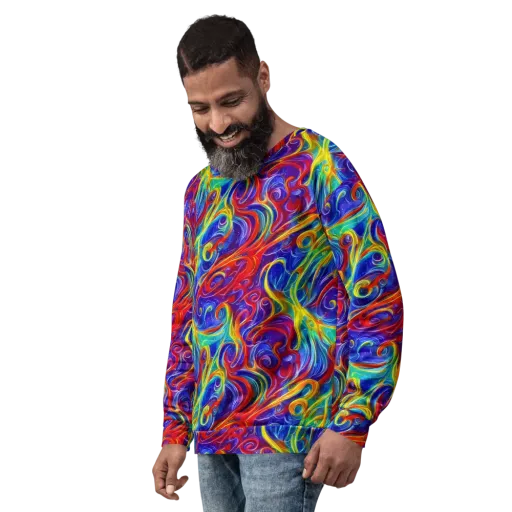 Voltage Paisley on a Sweatshirt