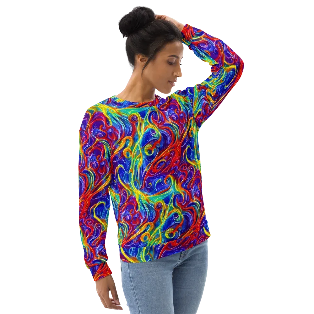 Voltage Paisley on Sweatshirt — Right Front
