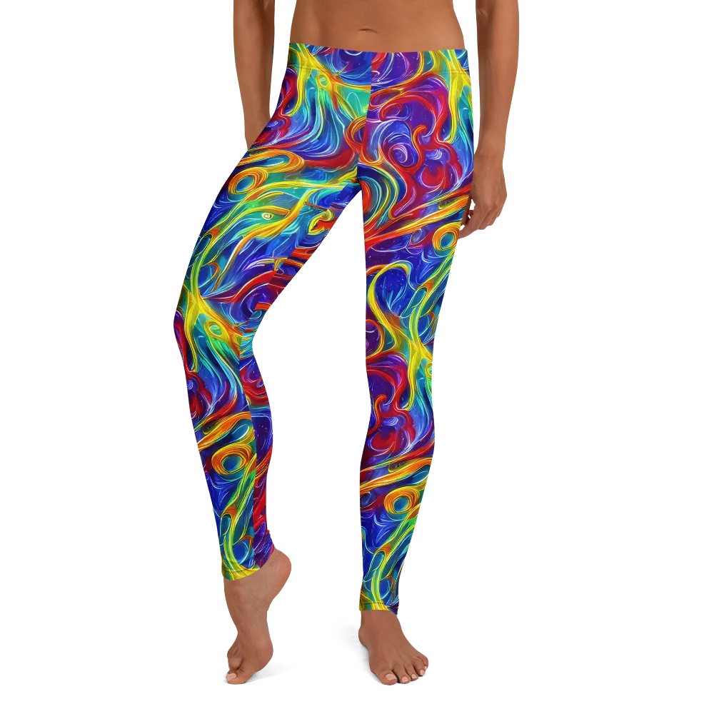 Voltage Paisley on Leggings — Front