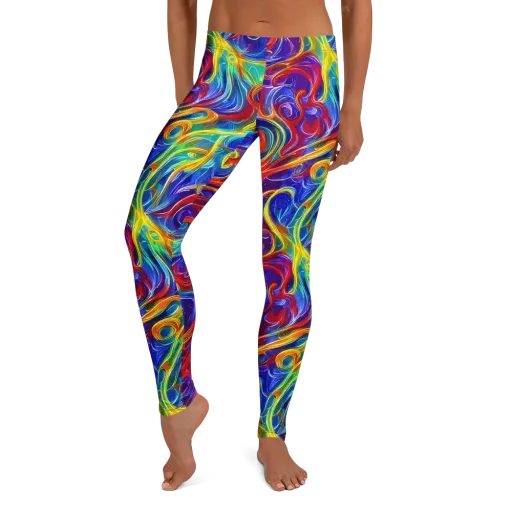 Voltage Paisley on a Leggings