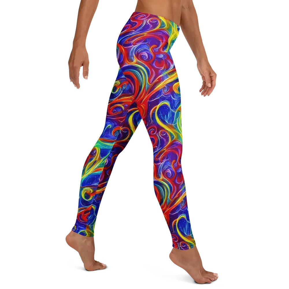 Voltage Paisley on Leggings — Right