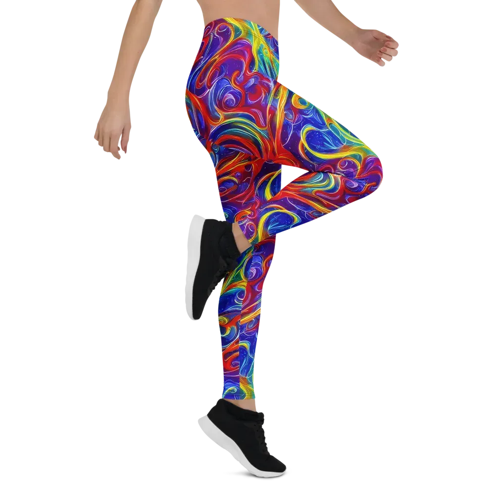 Voltage Paisley on Leggings — Right
