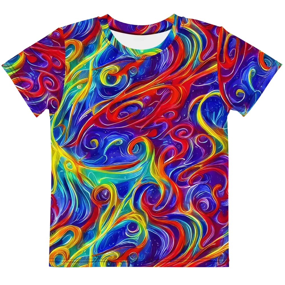 Voltage Paisley on Kids Crew Neck T-Shirt — Front