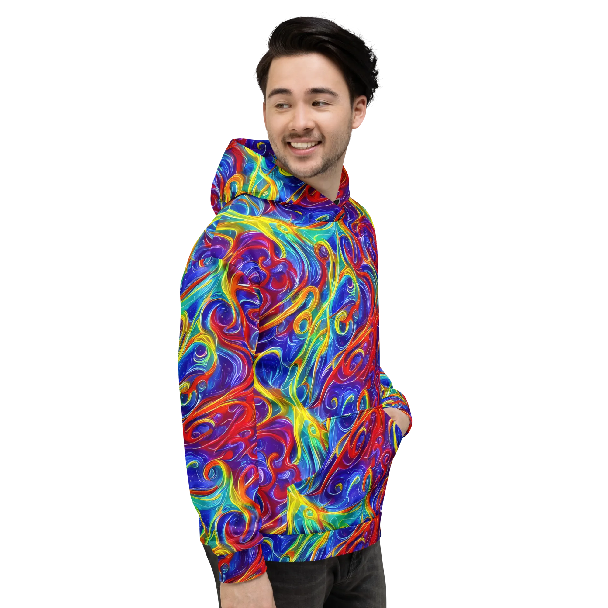 Voltage Paisley on Hoodie — Right