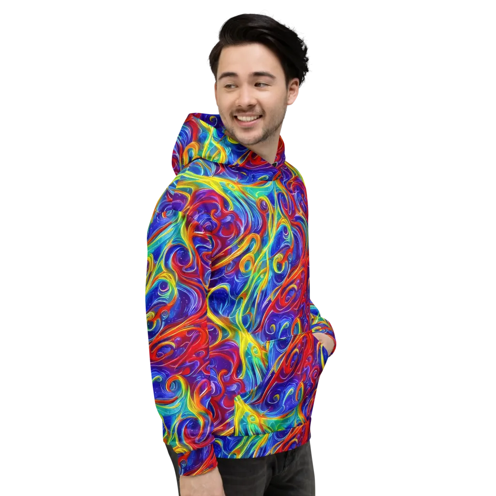 Voltage Paisley on Hoodie — Right