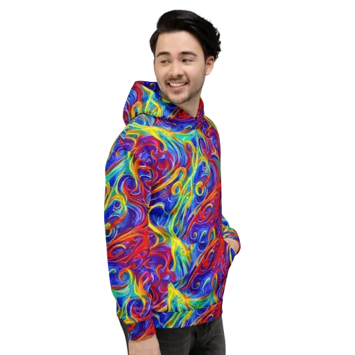 Voltage Paisley on a Hoodie