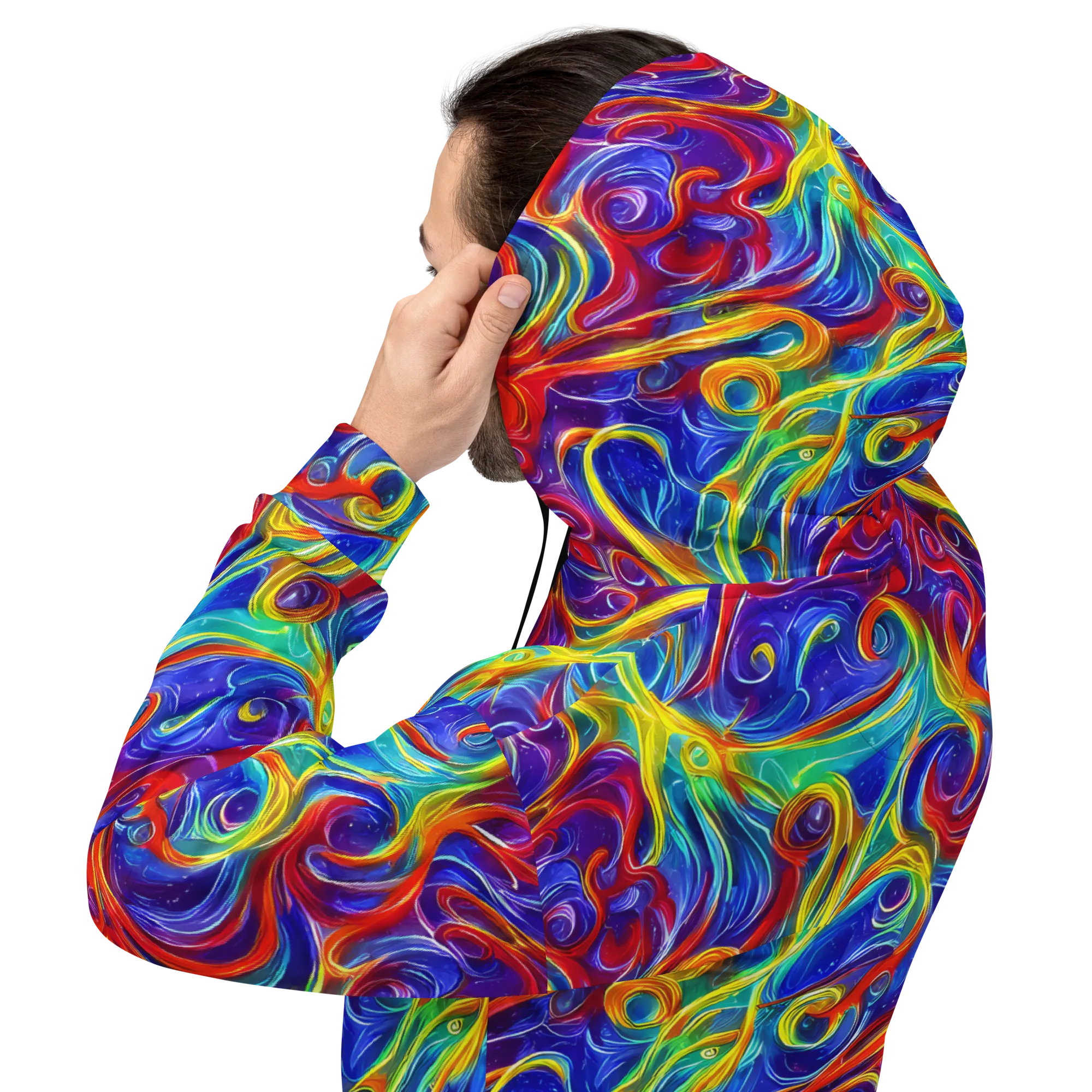 Voltage Paisley on Hoodie — Back