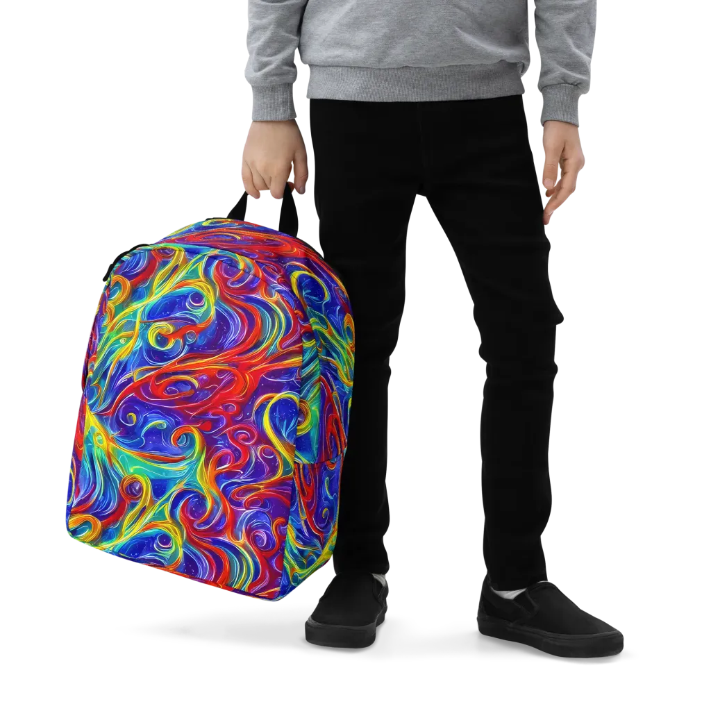 Voltage Paisley on Minimalist Backpack — Zoomed-in