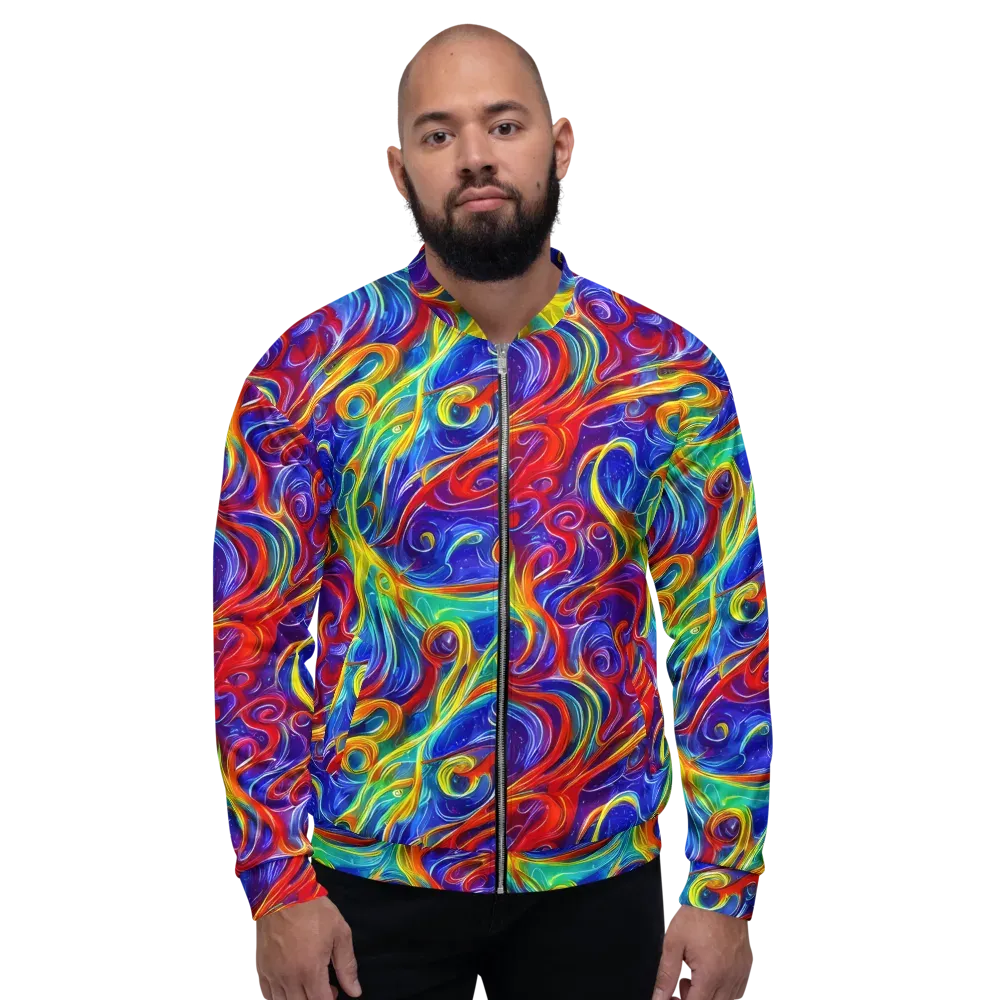 Voltage Paisley on Bomber Jacket — Front