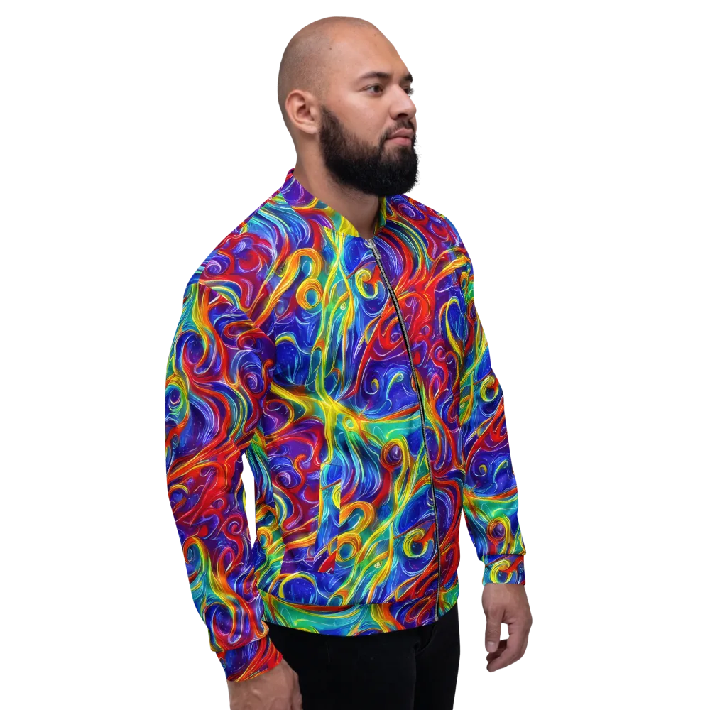 Voltage Paisley on Bomber Jacket — Right