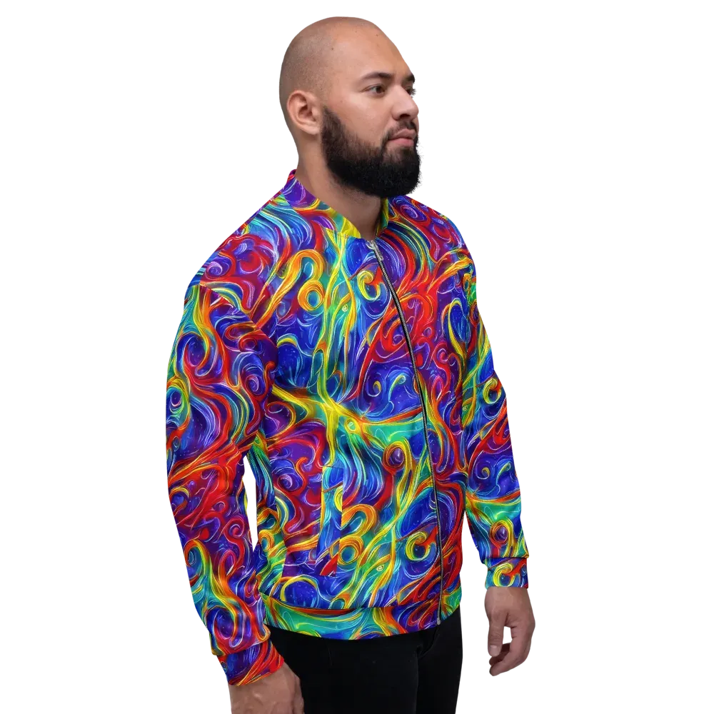 Voltage Paisley on Bomber Jacket — Right