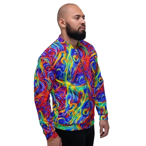 Voltage Paisley on a Bomber Jacket