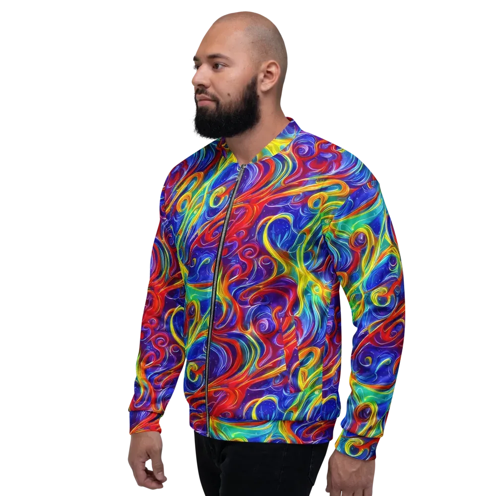 Voltage Paisley on Bomber Jacket — Left
