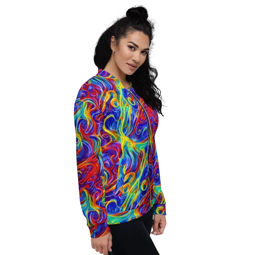 Voltage Paisley on Bomber Jacket — Right