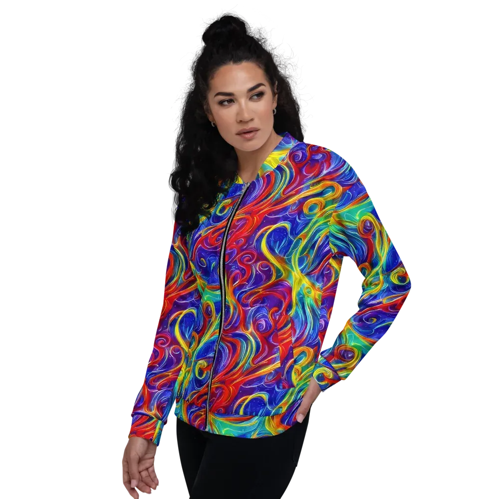 Voltage Paisley on Bomber Jacket — Left