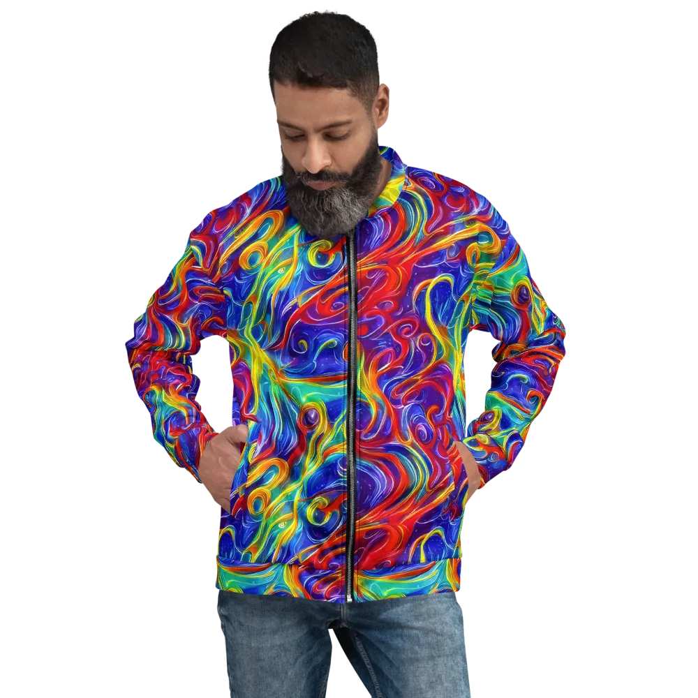 Voltage Paisley on Bomber Jacket — Front