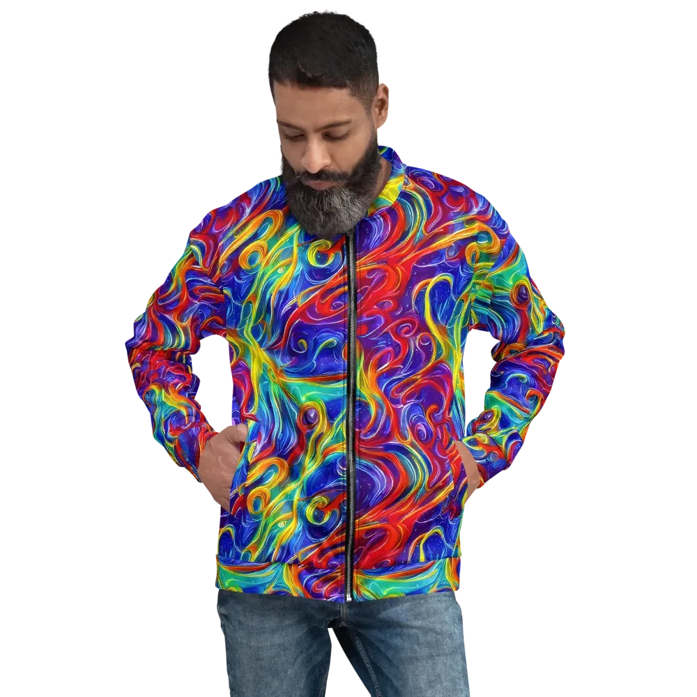 Voltage Paisley on Bomber Jacket — Front