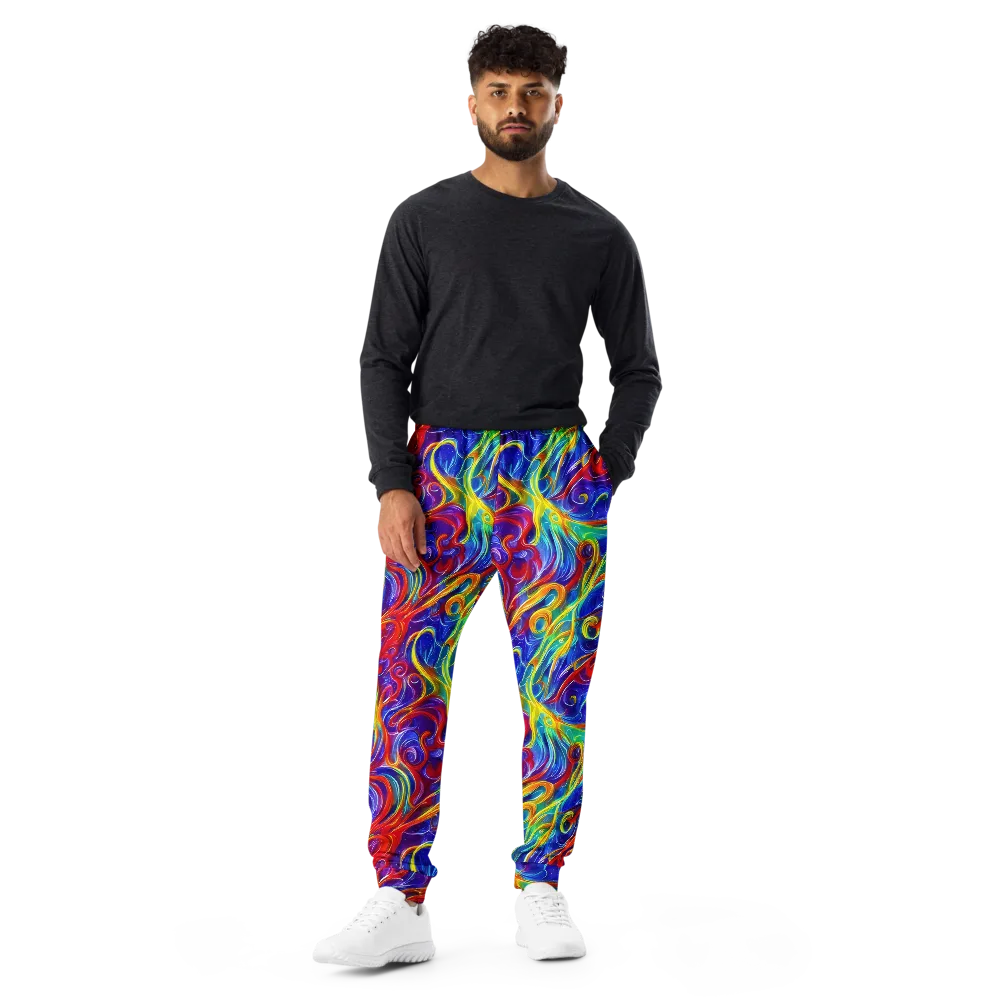 Voltage Paisley on Men's Joggers — Front