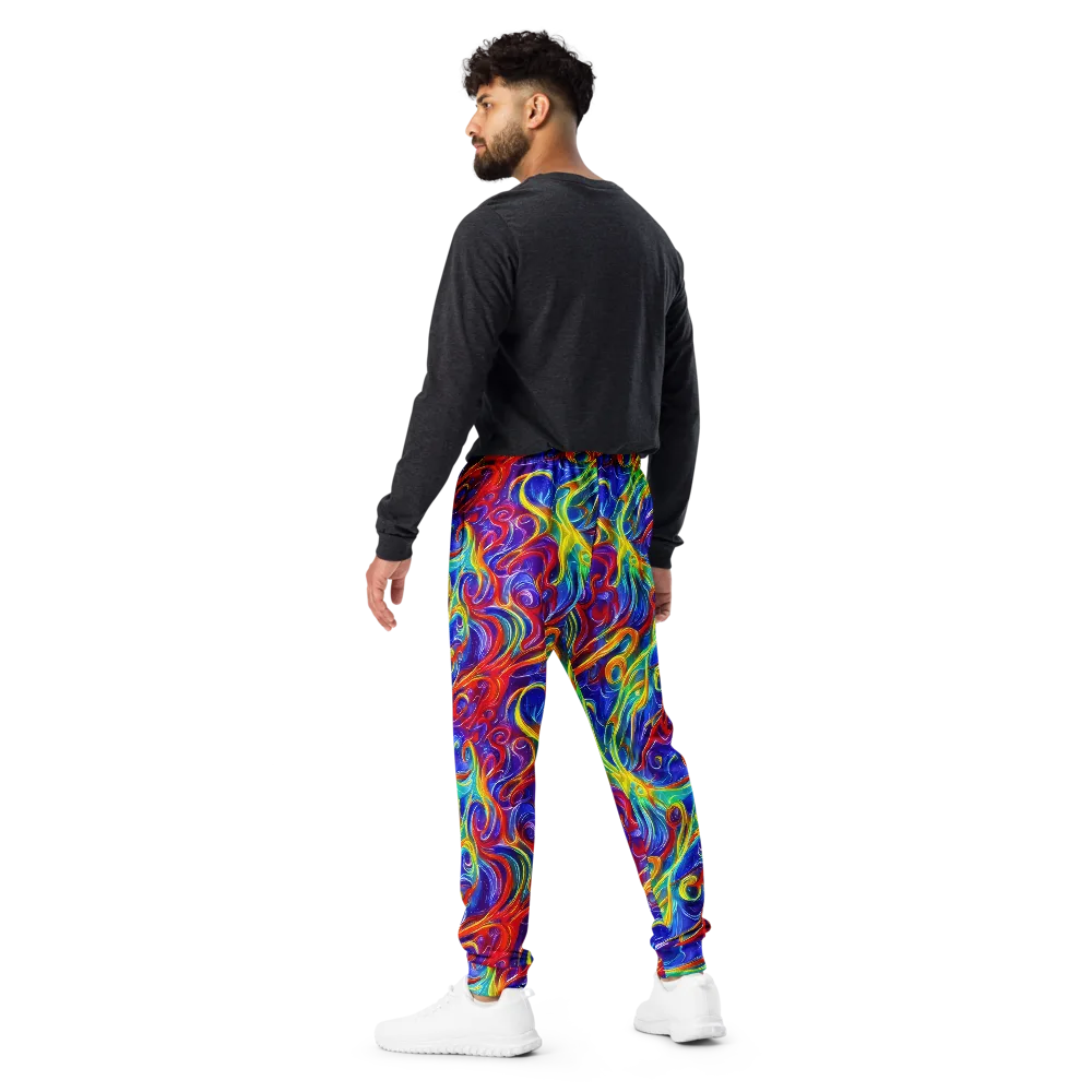 Voltage Paisley on Men's Joggers — Back