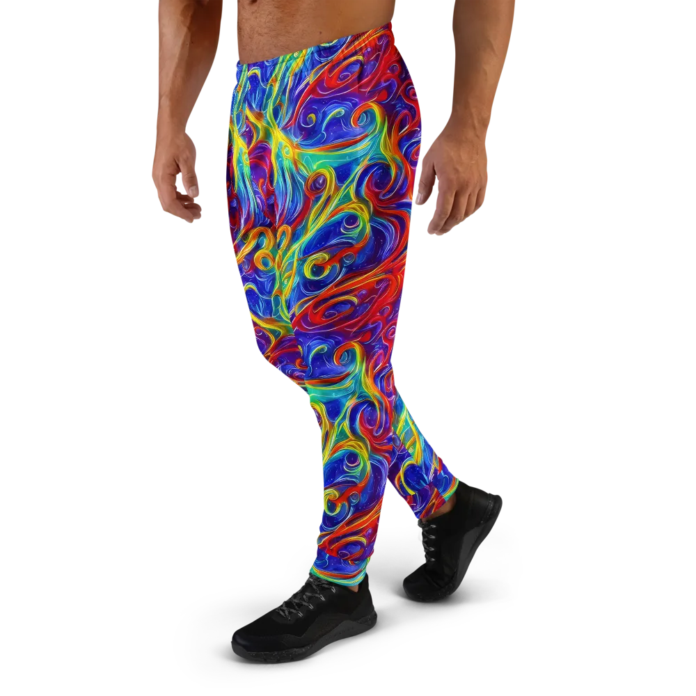 Voltage Paisley on Men's Joggers — Left