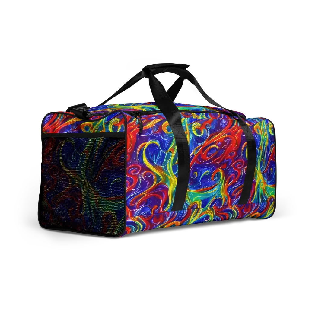 Voltage Paisley on Duffle Bag — Right Front