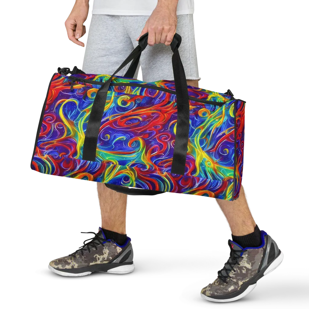 Voltage Paisley on Duffle Bag — Front